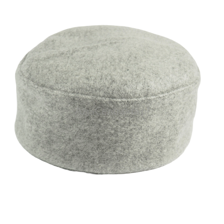 Męska czapka krymka wełniana jasno szara