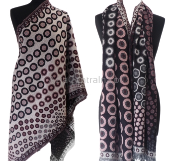 Damski męski szal z wełny merynosów