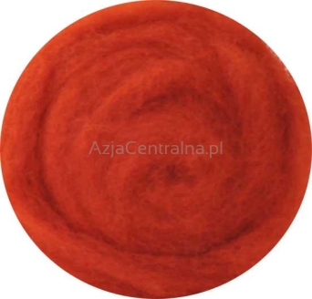 Wełna zgrzebna merynosów w błamie TERRAKOT #309