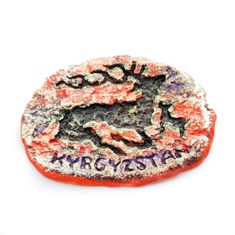 Magnes z rysunkiem naskalnym petroglifami z Kirgistanu