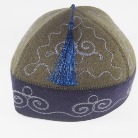 Kirgiska męska czapka krymka filcowana (57-58cm)