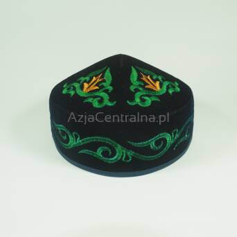 Kazachska krymka tubeteika granatowa męska haftowana (58cm)