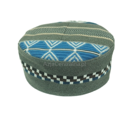 Krymka czapka wzór geometryczny bawełna gobelinowa