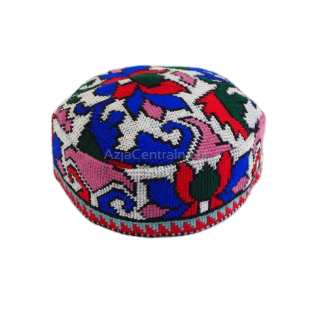 Męska damska czapka krymka z haftem krzyżykowym (56cm)