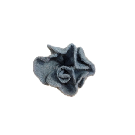 Broszka filcowa kwiat szary