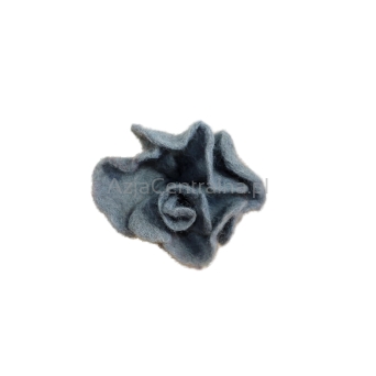 Broszka filcowa kwiat szary