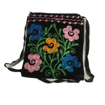 Torba orientalna na zamek ze wzorami Suzani