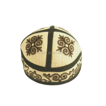 Męska czapka męska filcowana krymka tubeteika wełna merino (59cm)