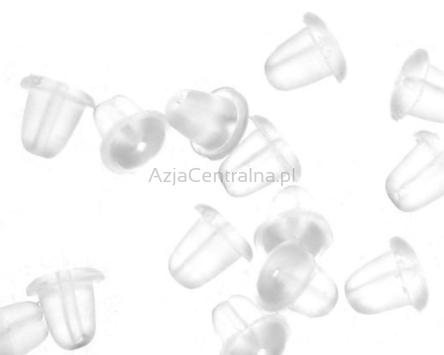 Zapięcia zatyczki do kolczyków - baranki silikonowe 10 par