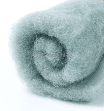 Wełna zgrzebna merynos do filcowania JASNOSZARY #112