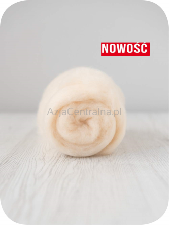 Wełna błam zgrzebna merino do filcowania AKACJA