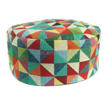 Krymka czapka kolorowa mycka w geometryczne figury