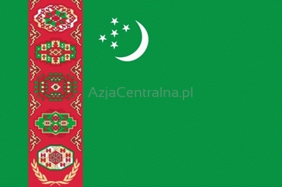 Flaga Turkmenistanu Republika Turkmenistan, maps of Turkmenistan AzjaCentralna.pl- 