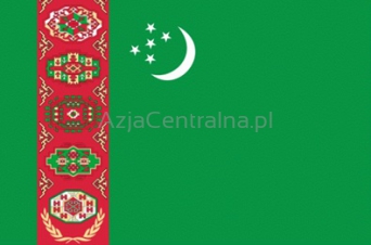 Flaga Turkmenistanu 90x150cm