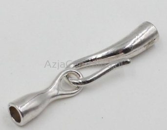 Karabinczyk, zapięcie do naszyjnika bransoletki 28x6 mm, antyczne srebro.