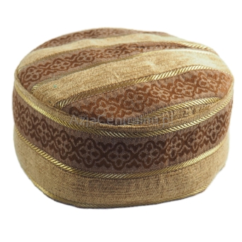 Krymka czapka męska orientalna  złoty brązowy