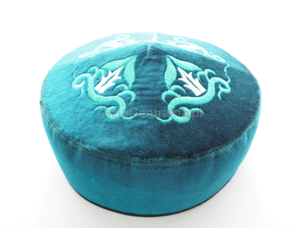 Krymka kazachska tiubietejka Turkusowa haftowana (60cm)