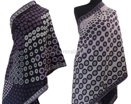 Damski wełniany szal merynosów dwustronny