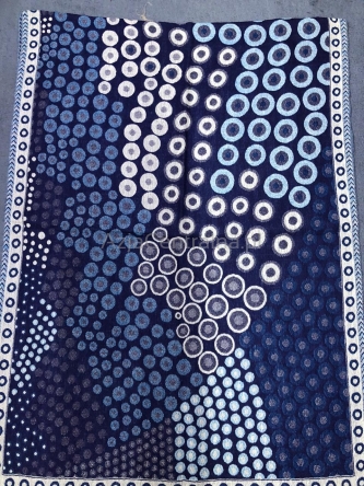 Elegancki damski szal z wełny z merynosów Granatowy