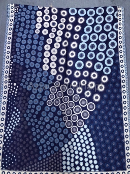 Elegancki damski szal z wełny z merynosów Granatowy