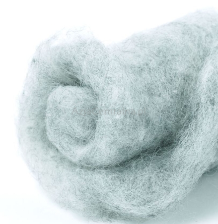 Wełna w błamie filcowanie MELANŻ JASNOSZARY #103