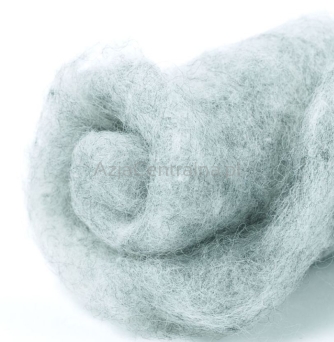 Wełna w błamie filcowanie MELANŻ JASNOSZARY #103