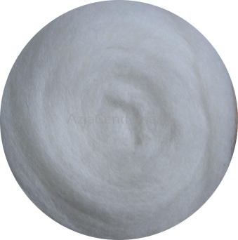 Wełna zgrzebna merynosów w błamie BIAŁA BIELONA