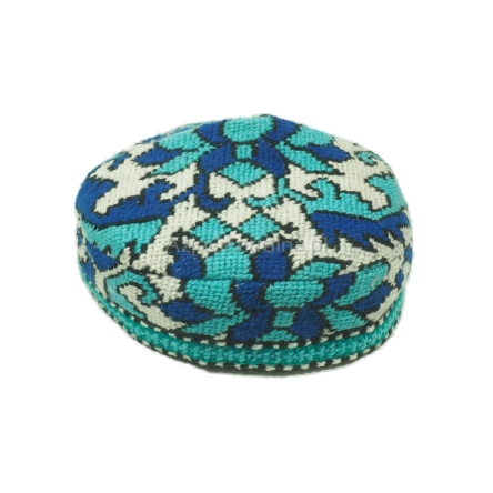 Męska damska czapka krymka z haftem krzyżykowym (55cm)