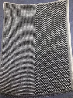 Damski wełniany etno szal z merynosów