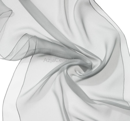 Szal jedwabny szyfon PERŁA 180x55cm 100% jedwab