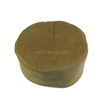 Męska czapka krymka sztruksowa z podszewką