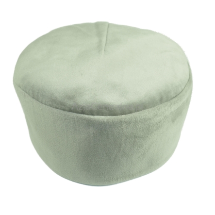 Krymka czapka męska aksamit kremowo biały