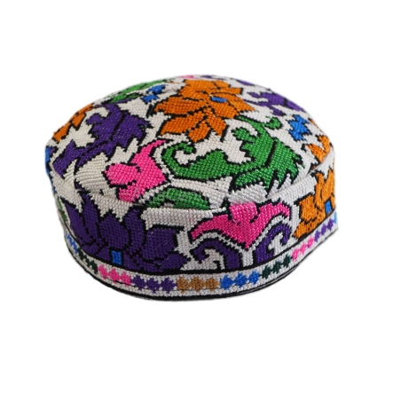 Męska damska czapka krymka z haftem krzyżykowym (59cm)