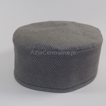 Krymka, mycka, męska czapka, szara klasyczna 