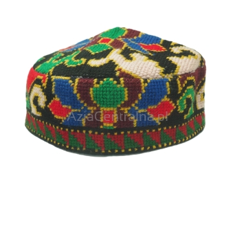 Męska damska czapka krymka z haftem krzyżykowym (56cm)