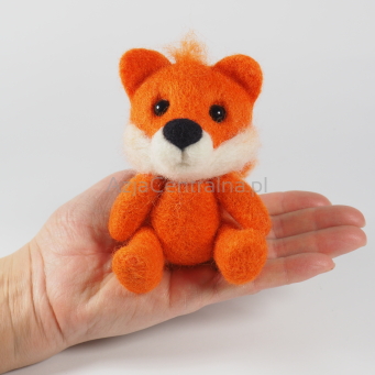 Lisek filcowy maskotka do fotografii noworodkowej