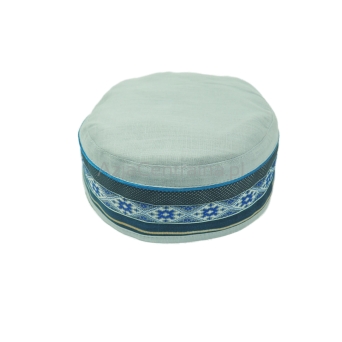 Męska czapka krymka lniana jasnoszara granatowa