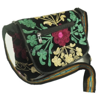 Uzbecka torba Suzani haftowana na ramię Vintage style
