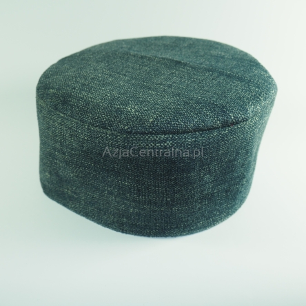 Krymka czapka męska gruba mycka w butelkowa zieleń