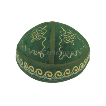 Tradycyjna krymka czapka męska kirgiska zielona (61cm)