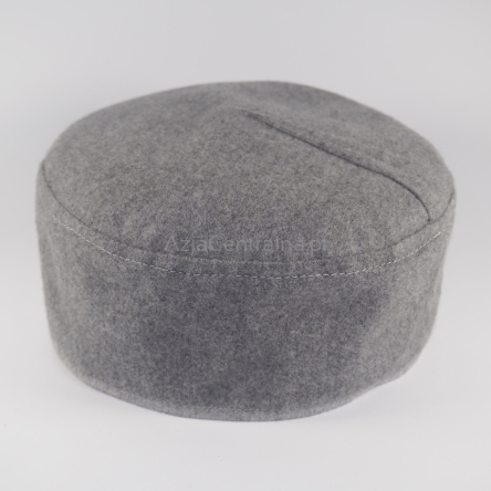 Krymka klasyczna, mycka, męska czapka, jasnoszara