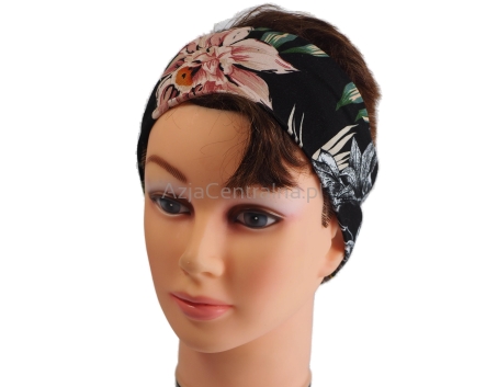 Kolorowa opaska na włosy damska na lato