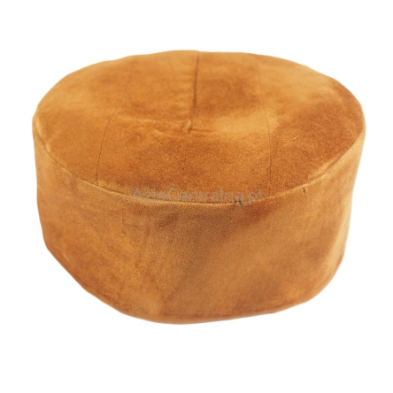 Krymka czapka męska zamszowa ruda rdza