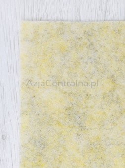 Filc wełniany 2mm arkusz 30x30cm MELANŻ ŻÓŁTY