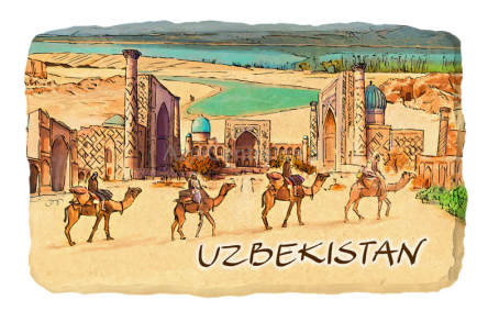Magnes karawana Samarkanda Uzbekistan