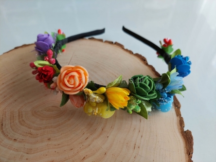 Opaska kwiecista Tęczowa