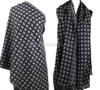 Damski męski wełniany szal w piksle