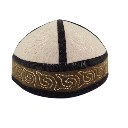 Męska czapka filcowana krymka z wełny merynosów (56,57cm)