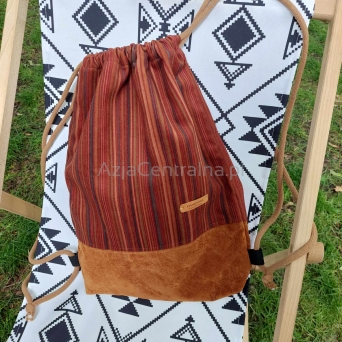 Etno plecak worek w etniczny w paski