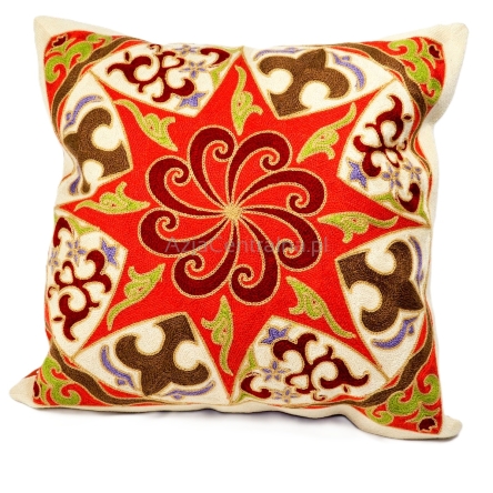 Poszewka orientalna wyszywana Mandala